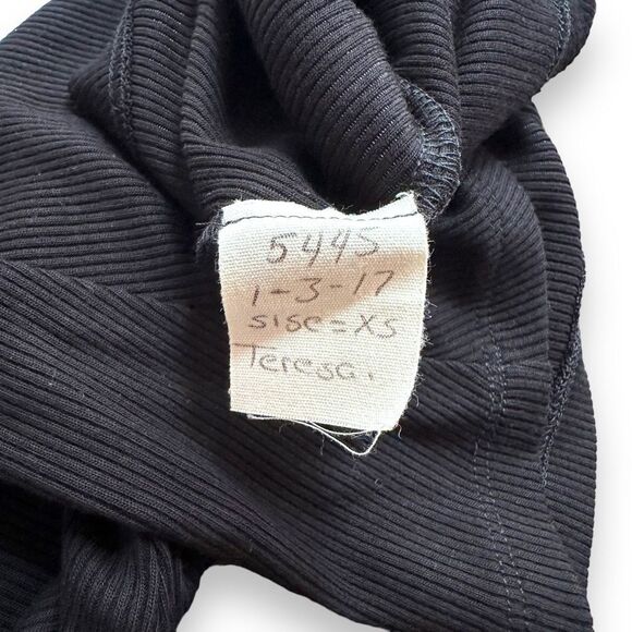 L’AGENCE | Theresa Ribbed Stretch Micro-Modal Jersey Henley Short Sleeve Top NWT - Picture 7 of 7